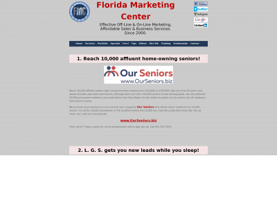 floridamarketingcenter.com snapshot