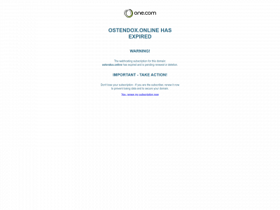 ostendox.online snapshot
