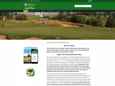 iowapgagolfpass.com snapshot