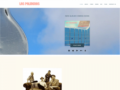 laspalmerastheband.com snapshot