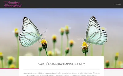 annikasminnesfond.se snapshot