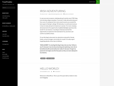 traveltroublez.com snapshot