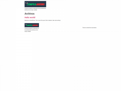 compraandino.com snapshot