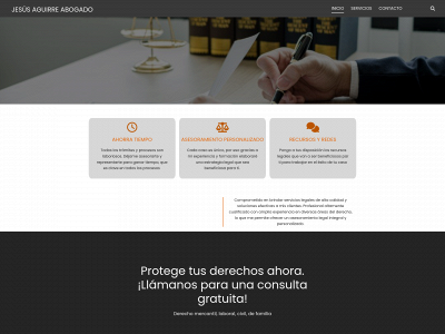 jesusaguirreabogado.com snapshot