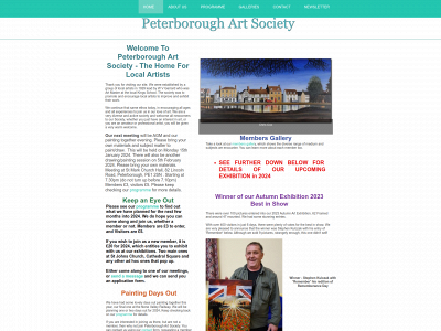 peterboroughartsociety.org.uk snapshot