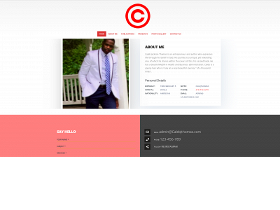 calebjthomas.com snapshot