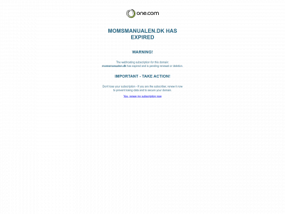 momsmanualen.dk snapshot