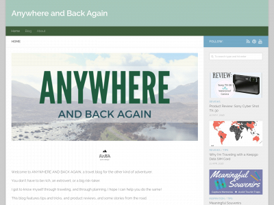anywhereandbackagain.com snapshot