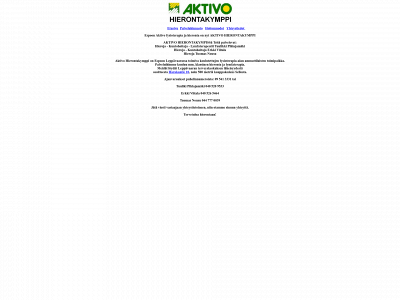 aktivohierontakymppi.fi snapshot