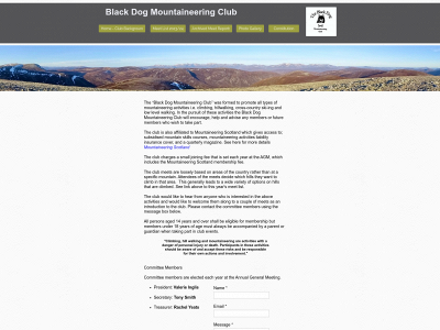 blackdogmountaineeringclub.co.uk snapshot