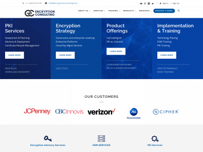 encryptionconsulting.com snapshot