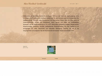 alter-friedhof-greifswald.de snapshot