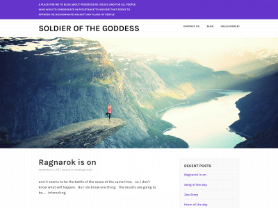 soldierofthegoddess.com snapshot