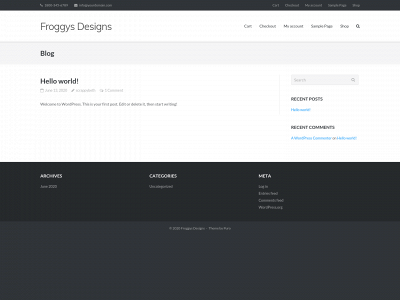froggysdesigns.com snapshot