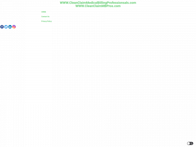 cleanclaimmedicalbillingprofessionals.com snapshot