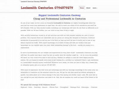 locksmithpretoriagauteng.co.za snapshot