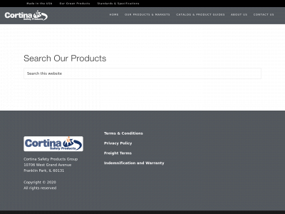 cortinasafety.com snapshot