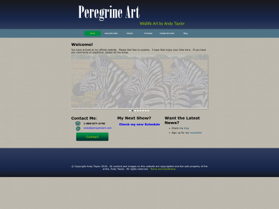 peregrineart.com snapshot