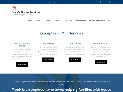 doveshomeservices.com snapshot