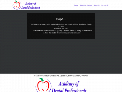 academyofdentalprofessionals.com snapshot