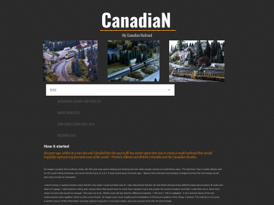 mycanadianrailroad.com snapshot