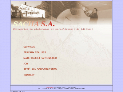 sacha-sa.be snapshot
