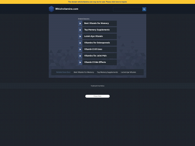whichvitamins.com snapshot