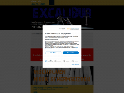 schermclubexcalibur.be snapshot