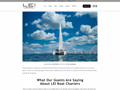 leiboatcharter.com snapshot