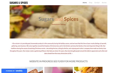 sugars-and-spices.weebly.com snapshot