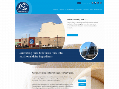 valleymilkca.com snapshot