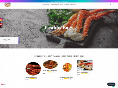 crabbybags.com snapshot
