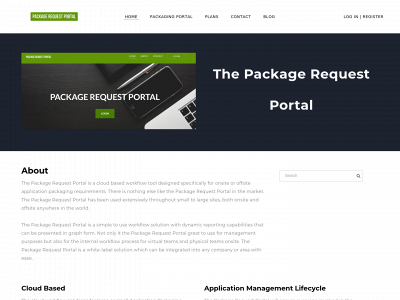 www.packagerequestportal.com snapshot