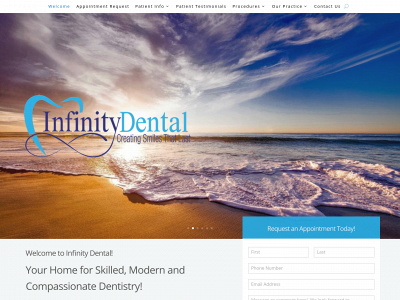 infinitydental.co snapshot