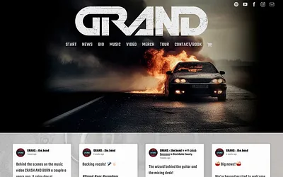 grandtheband.com snapshot