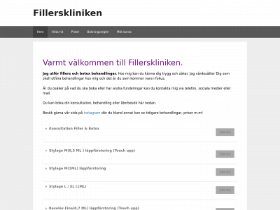 fillerskliniken.se snapshot