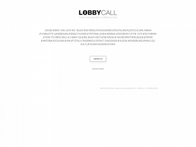 lobbycall.com snapshot