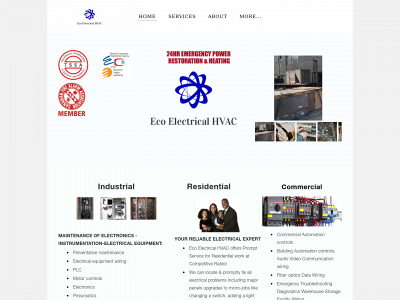 www.ecoelectricalhvac.com snapshot