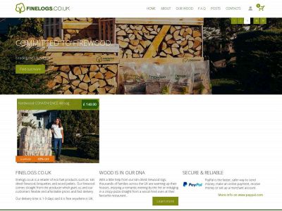 finelogs.co.uk snapshot