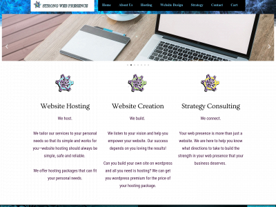 strongwebpresence.com snapshot