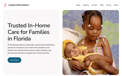caringstepsagency.com snapshot