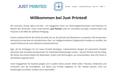 justprinted.de snapshot