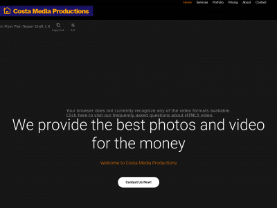 costamediaproductions.com snapshot