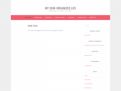 mysemiorganizedlife.com snapshot