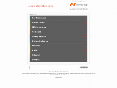 secure-information.online snapshot