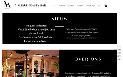 maliquebeautybar.nl snapshot
