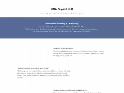 kcacapital.com snapshot