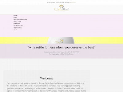 yunghemp.com snapshot