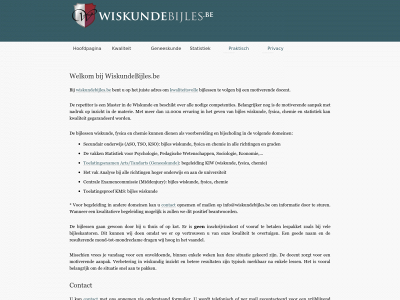 wiskundebijles.be snapshot
