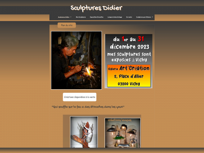 sculptures-didier.fr snapshot